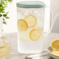 Plasticforte Waterkan met deksel - 2L - groen - kunststof
