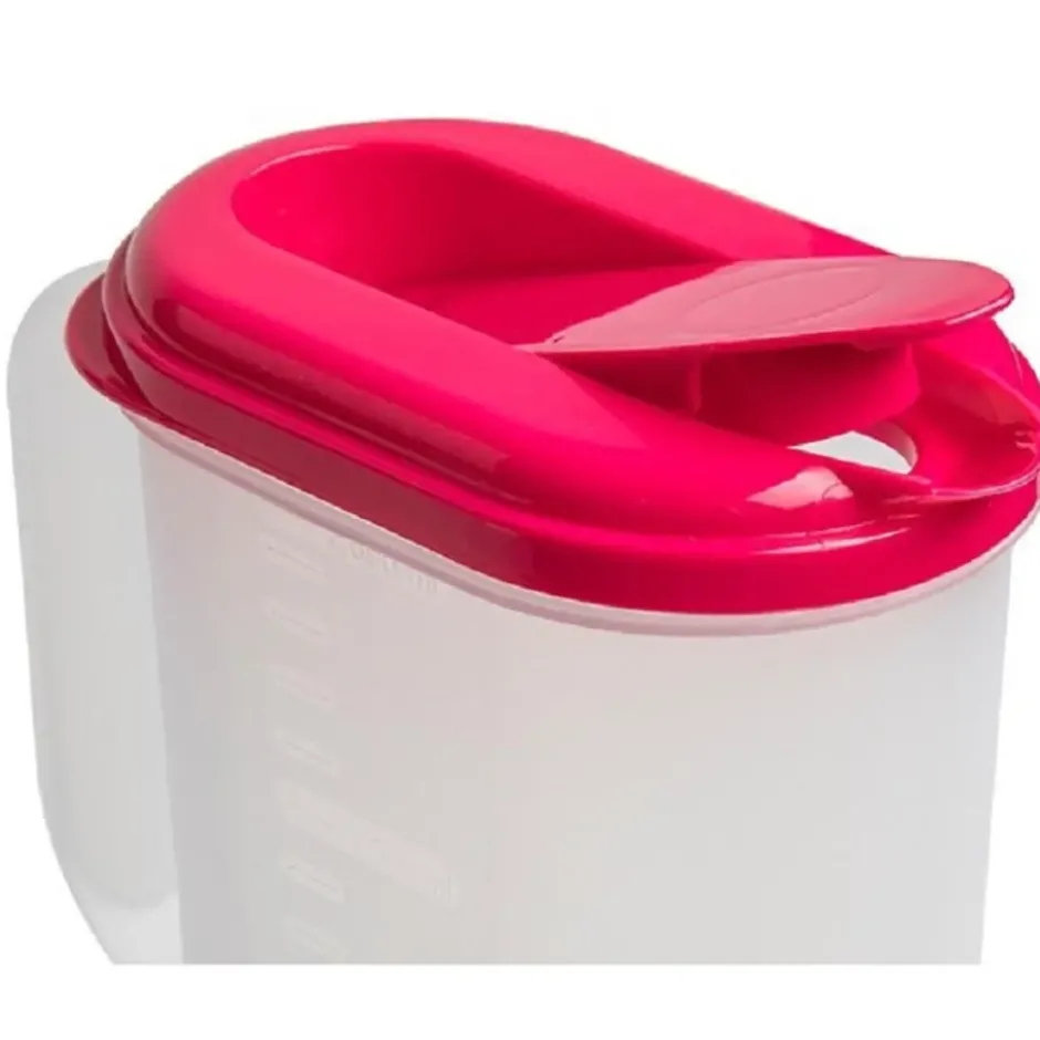 Plasticforte Waterkan met deksel - 2L - fuchsia - kunststof