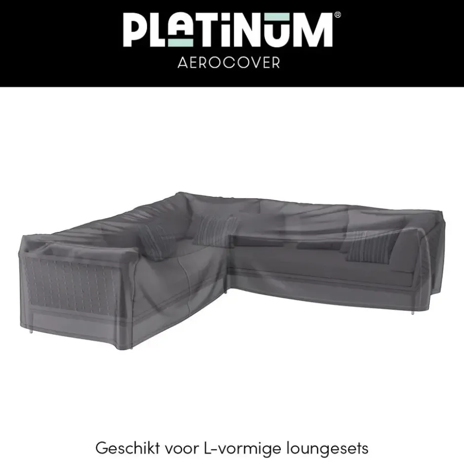 Platinum Aerocover loungesethoes L-vorm 255x255 cm