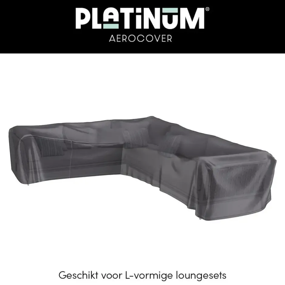 Platinum Aerocover loungesethoes L-vorm 330x255 cm - Links