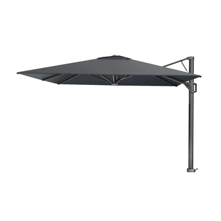 Platinum Beaufort zweefparasol premium 3,2x3,2 m. - Faded Black