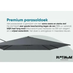Platinum Challenger Premium T2 3.5x2.6 m - Havanna + voet en hoes