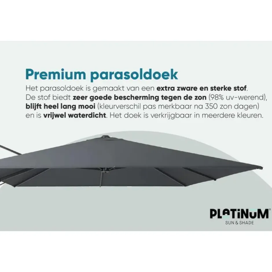 Platinum Challenger Premium T2 3.5x2.6 m - Havanna + voet en hoes