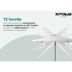 Platinum Challenger Premium T2 3.5 Rond - Havanna Taupe + voet en hoes