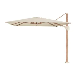 Platinum Challenger Premium T2 3,5x2,6m.-Champagne Teak + verrijdbare voet+hoes