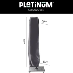 Platinum Challenger T1 Premium 4x3 m. - Manhattan Grey + ingraafvoet en hoes