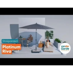 Platinum Riva parasol 3 m. antraciet