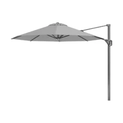 Platinum Voyager ronde zweefparasol T1 3 m. - Light Grey + voet + hoes