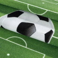 Play Voetbal Speelkleed Kinderkamer Groen - 160x230 CM