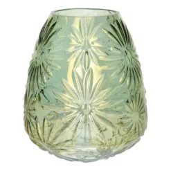 Plume Living Vaas Floran - transparant groen - D17 x H20 cm