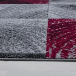Plus Vloerkleed Laagpolig Grijs / Rood - 160x230 CM