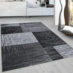 Plus Vloerkleed Laagpolig Grijs / Zwart - 160x230 CM