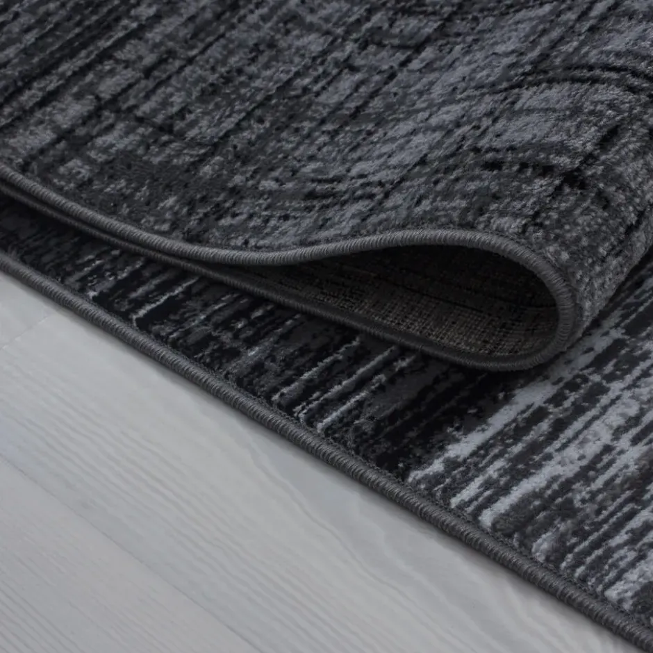 Plus Vloerkleed Laagpolig Grijs / Zwart - 160x230 CM