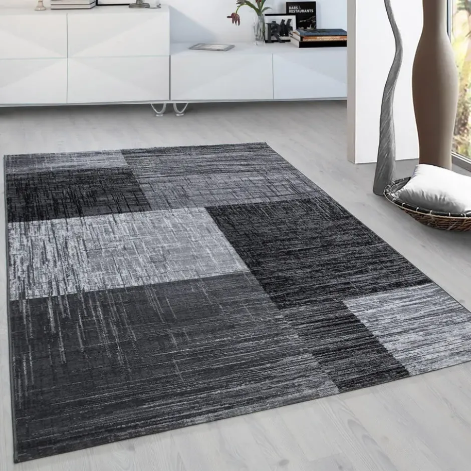 Plus Vloerkleed Laagpolig Grijs / Zwart - 160x230 CM