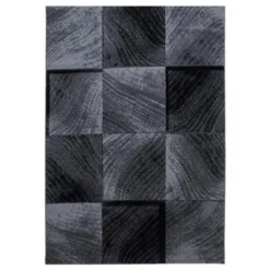 Plus Vloerkleed Laagpolig Grijs / Zwart - 160x230 CM