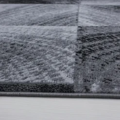 Plus Vloerkleed Laagpolig Grijs / Zwart - 160x230 CM