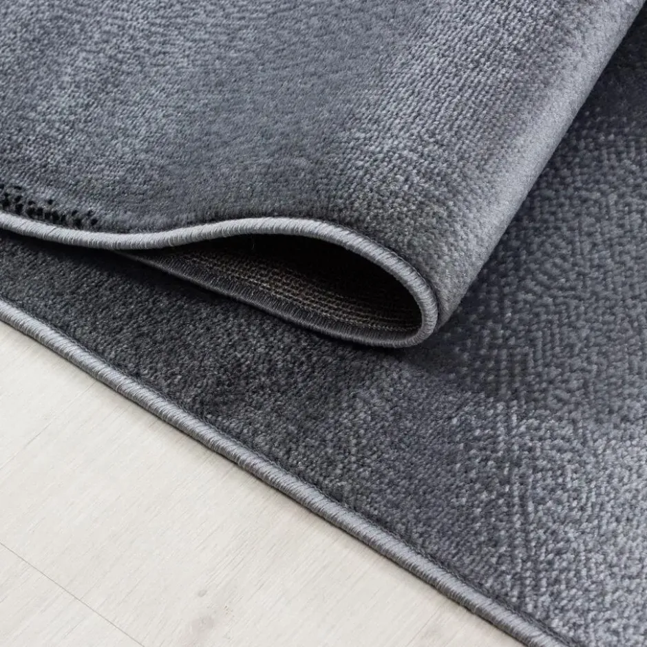 Plus Vloerkleed Laagpolig Grijs / Zwart - 200x290 CM