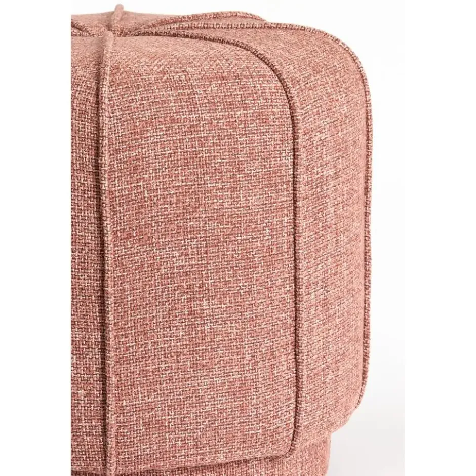 Poef Belisso - Roze - Ø50.5x46cm