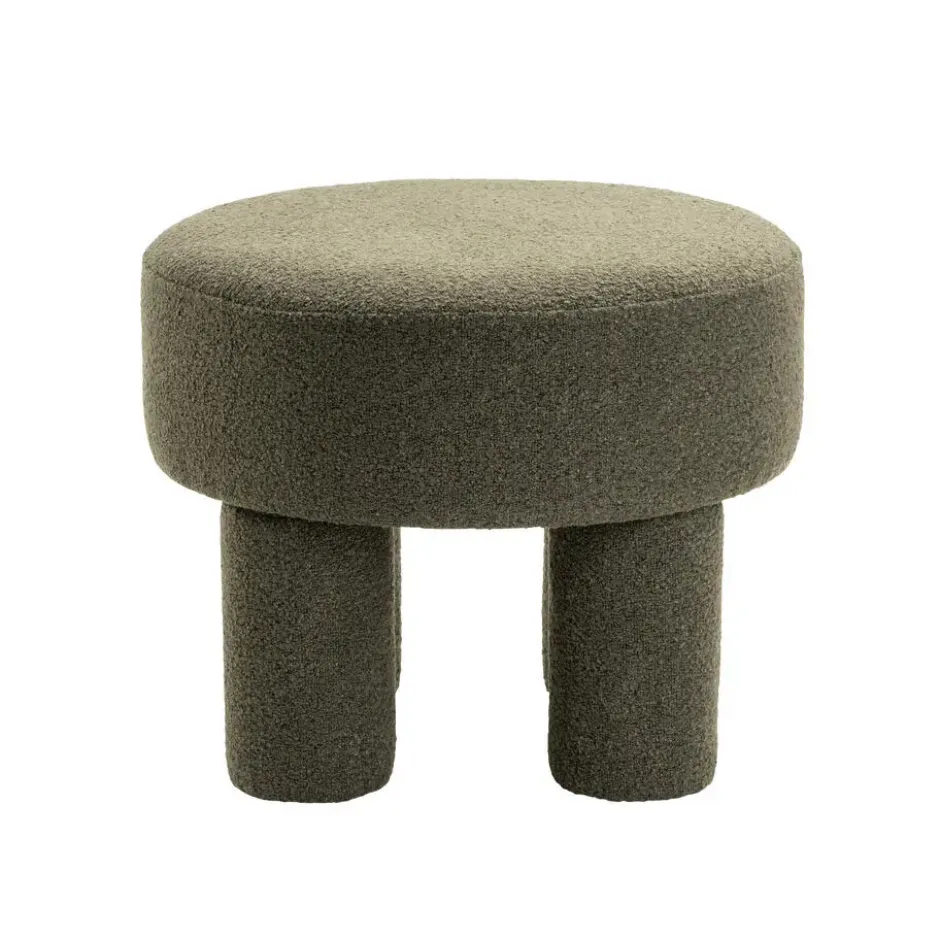 Poef Demi - Bouclé Groen