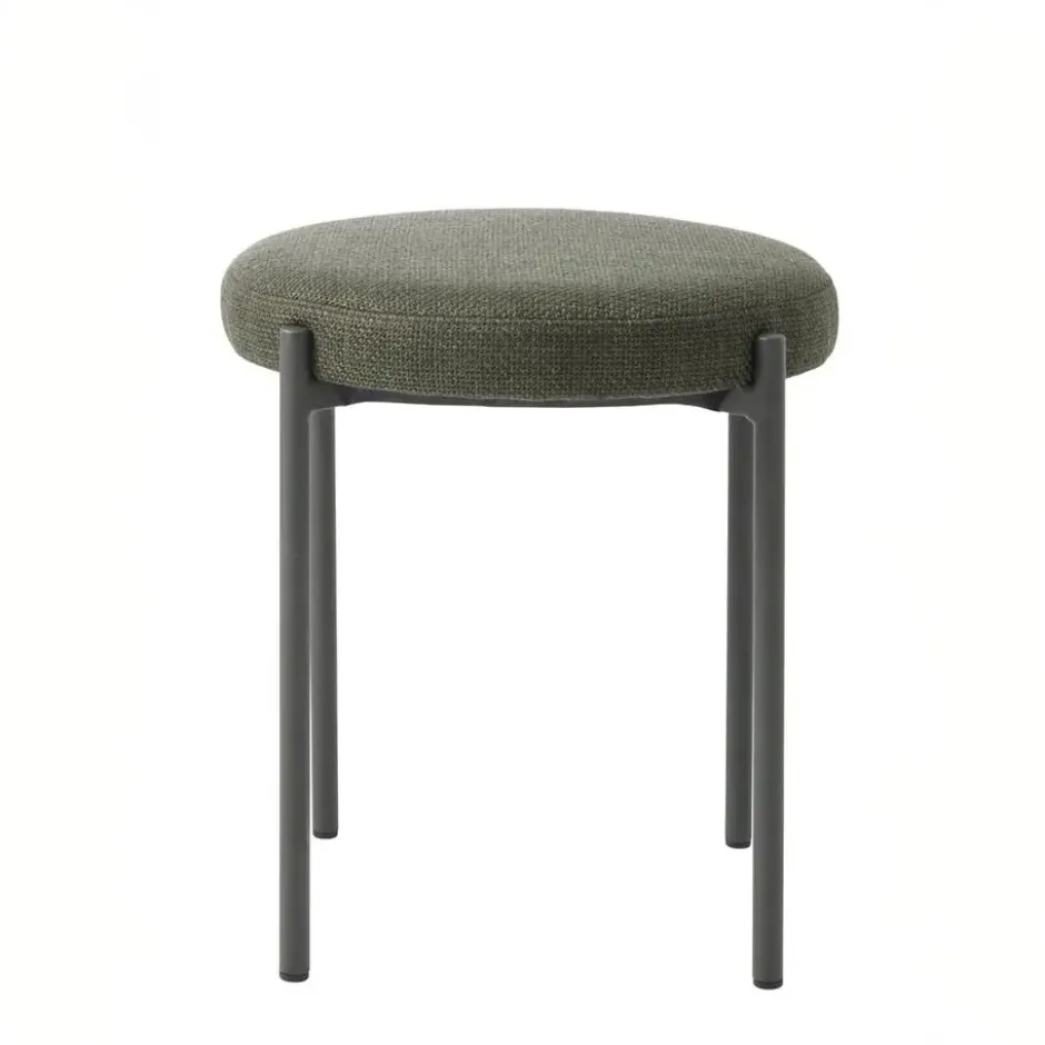 Poef Groen Stof - 43,5x44x48cm - Pelican