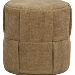 Poef Ronda - bruin - 38xØ38 cm