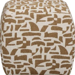 Poef Selena - beige - 38xØ41 cm