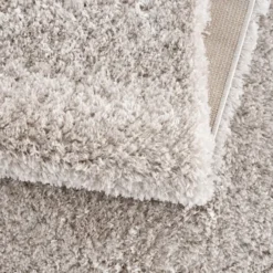 Porto Fluffy Vloerkleed Hoogpolig Grijs - 160x230 CM