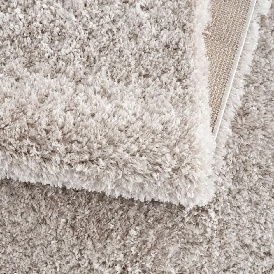 Porto Fluffy Vloerkleed Hoogpolig Grijs - 160x230 CM