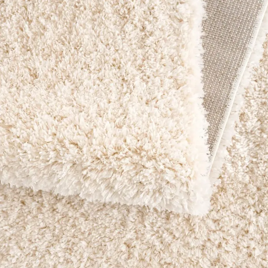 Porto Fluffy Vloerkleed Hoogpolig Creme - 120x170 CM
