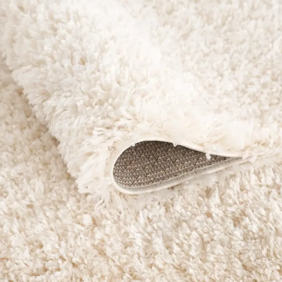 Porto Fluffy Vloerkleed Hoogpolig Creme - 120x170 CM
