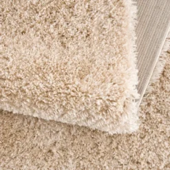 Porto Fluffy Vloerkleed Hoogpolig Beige - 160x230 CM
