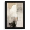 Poster met lijst 20x30 cm Abstract - Kunst - Grijs