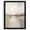 Poster met lijst 30x40 cm Moderne kunst - Abstract - Beige