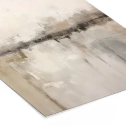 Poster met lijst 60x80 cm Moderne kunst - Abstract - Beige