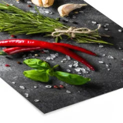 Poster met lijst 30x40 cm Peper - Kruiden - Specerijen - Beton