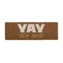 Present Time - Deurmat YAY, It's You! - Bruin - 75x25x1,5cm