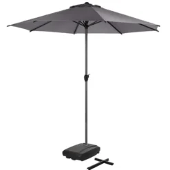 Pro Garden Parasolvoet vulbaar - zweefparasols - antraciet - 60L