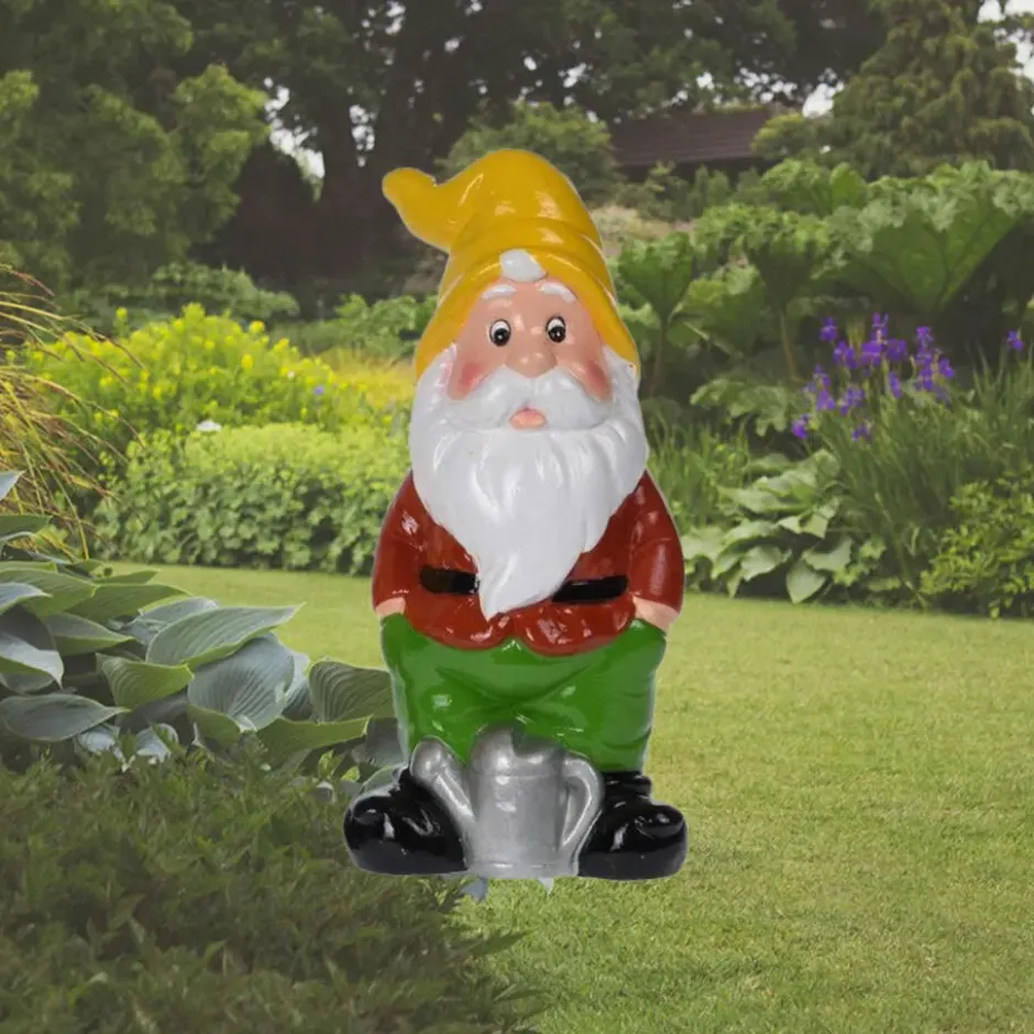 Pro Garden Tuinkabouter - met gieter - keramiek - 20 cm