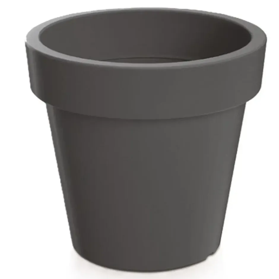 Prosperplast Bloempot - D50 x H42 cm - donkergrijs - kunststof