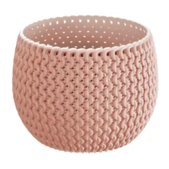 Prosperplast Bloempot Splofy - roze - kunststof - 18 cm