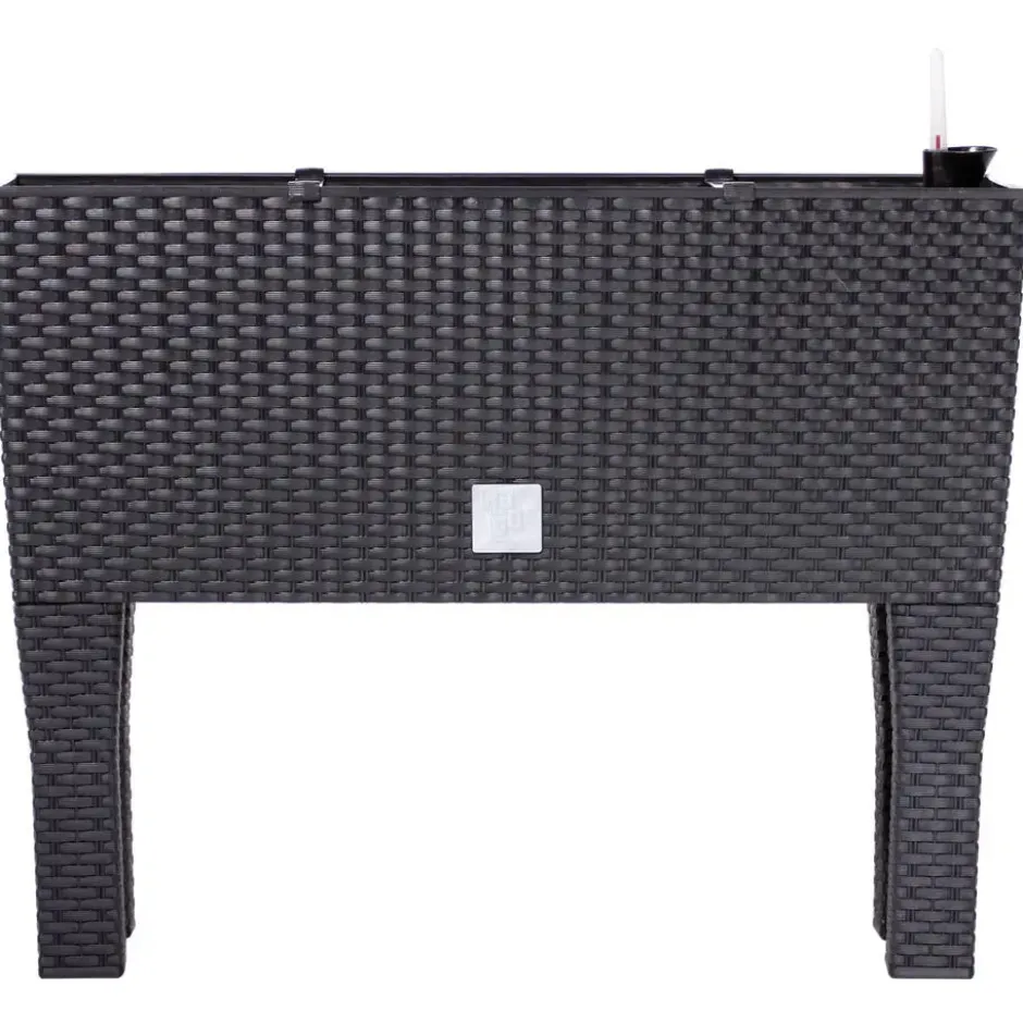 Prosperplast Plantenbak - antraciet - op poten - 60 x 25 x 46 cm
