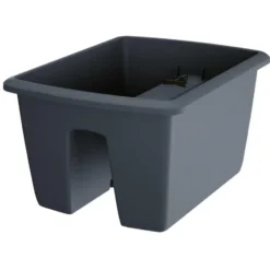 Prosperplast Plantenbak - balkon - antraciet - kunststof - 40 cm
