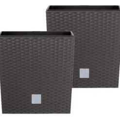 Prosperplast Plantenbak Rato - bruin - kunststof - 32 cm