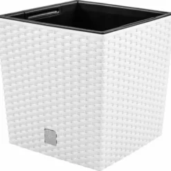Prosperplast Plantenbak Rato - wit - kunststof - 20 cm