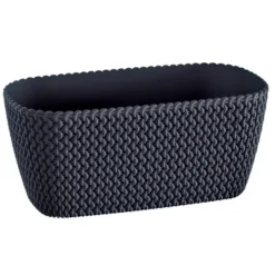 Prosperplast Plantenbak Splofy - antraciet - 40 x 18 x 14 cm