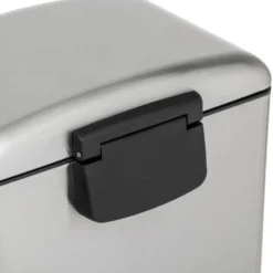 Prullenbak/pedaalemmer - zilver - metaal - 20L - 30 x 30 x 53 cm