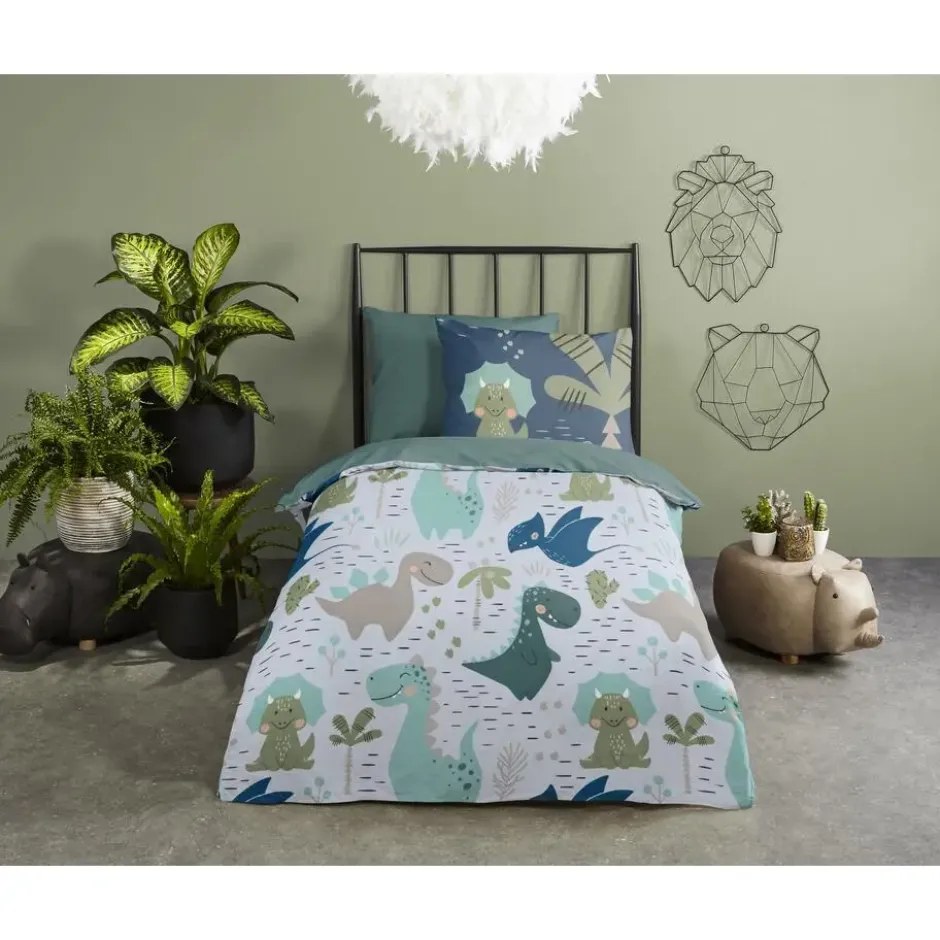Pure dekbed dinos - Dekbed 140x200 cm - Multi