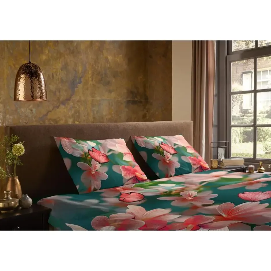 Pure dekbedovertrek bloemen - Lits jumeaux 240x200/220 cm - Multi - Microvezel