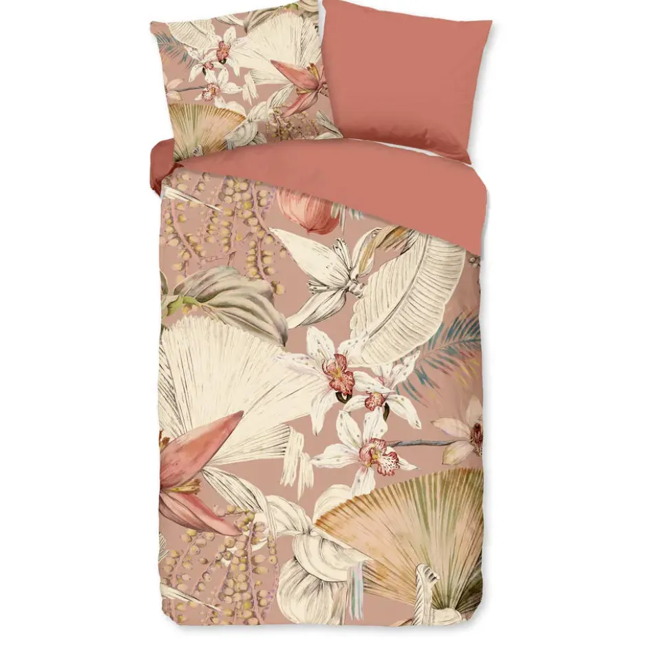 Pure dekbedovertrek ibiza stijl - 1 persoons 140x200/220 cm - Roze - Microvezel