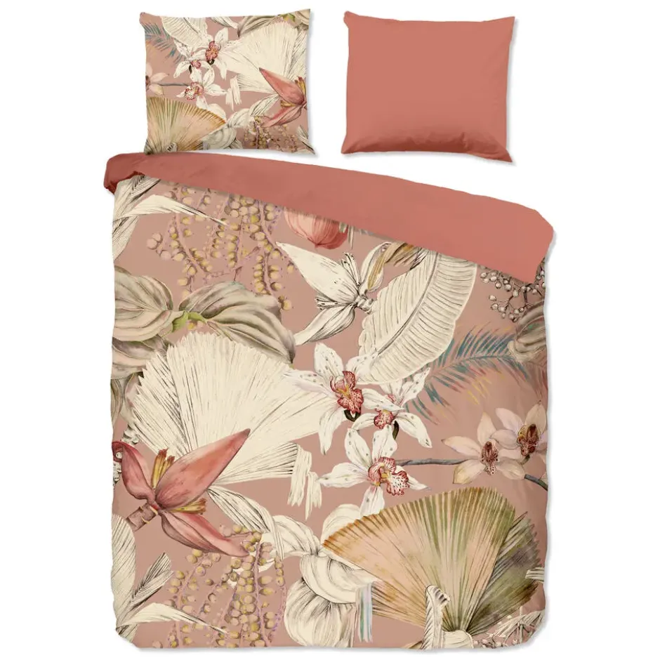 Pure dekbedovertrek ibiza stijl - 2 persoons 200x200/220 cm - Roze - Microvezel